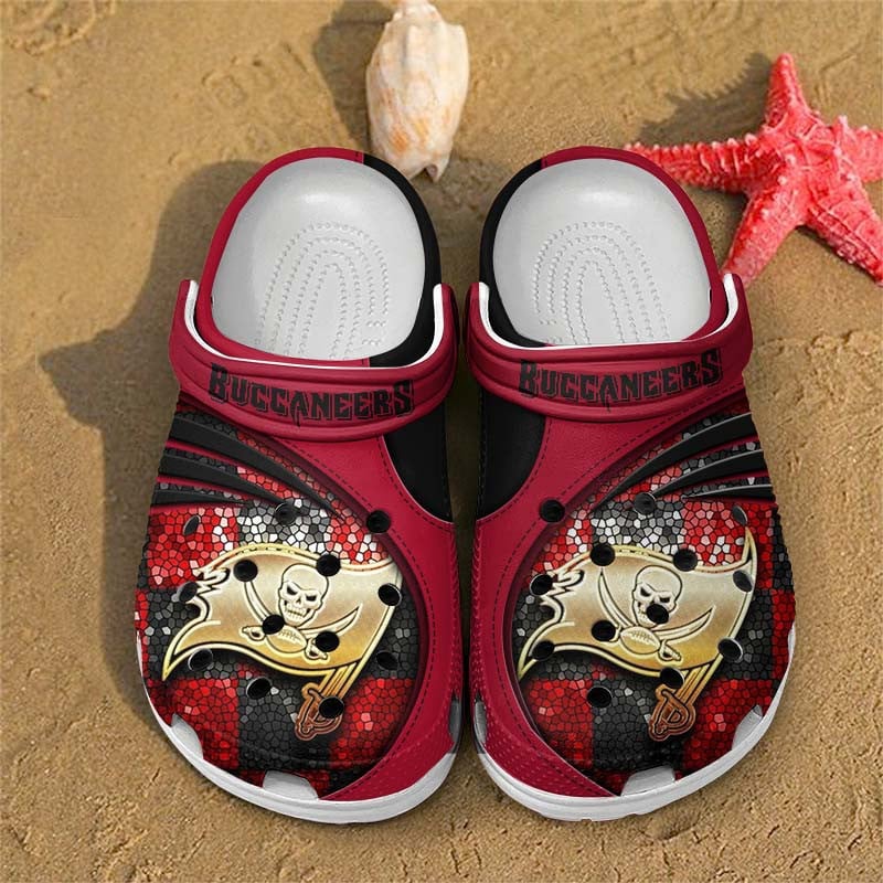 Tampa Bay Buccaneers NFL Crocs Crocband Clogs Shoes Comfortable For Men Women and Kids