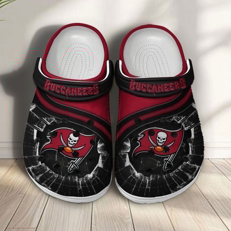 Tampa Bay Buccaneers NFL Crocs Crocband Clogs Shoes Comfortable For Men Women and Kids