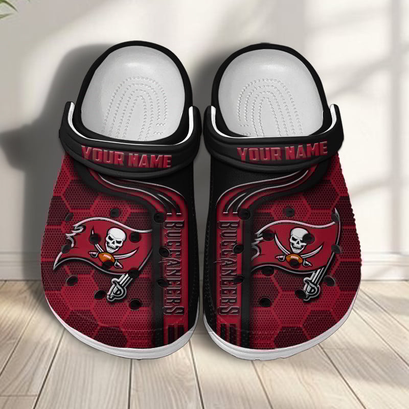 Tampa Bay Buccaneers NFL Crocs Crocband Clogs Shoes Comfortable For Men Women and Kids