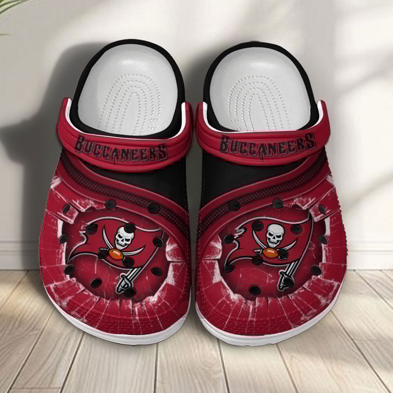 Tampa Bay Buccaneers NFL Crocs Crocband Clogs Shoes Comfortable For Men Women and Kids