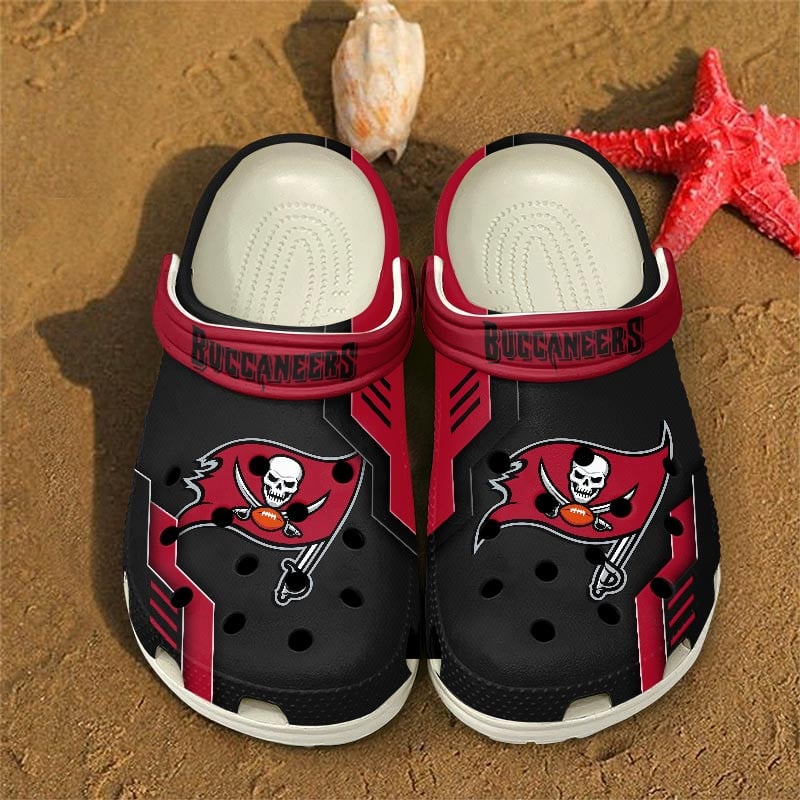 Tampa Bay Buccaneers NFL Crocs Crocband Clogs Shoes Comfortable For Men Women and Kids