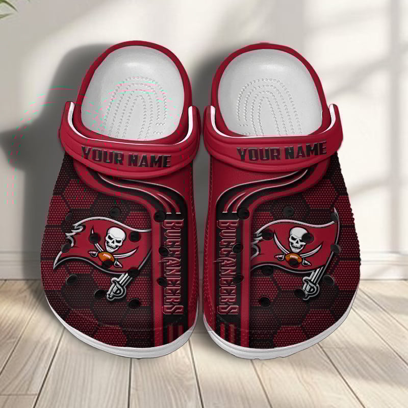 Tampa Bay Buccaneers NFL Crocs Crocband Clogs Shoes Comfortable For Men Women and Kids