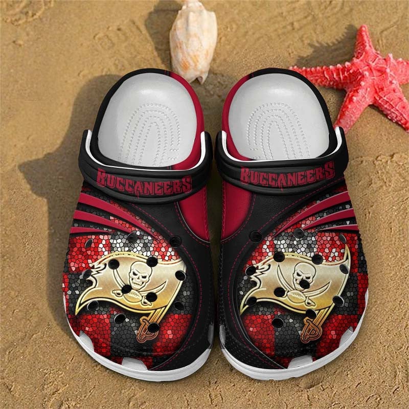 Tampa Bay Buccaneers NFL Crocs Crocband Clogs Shoes Comfortable For Men Women and Kids