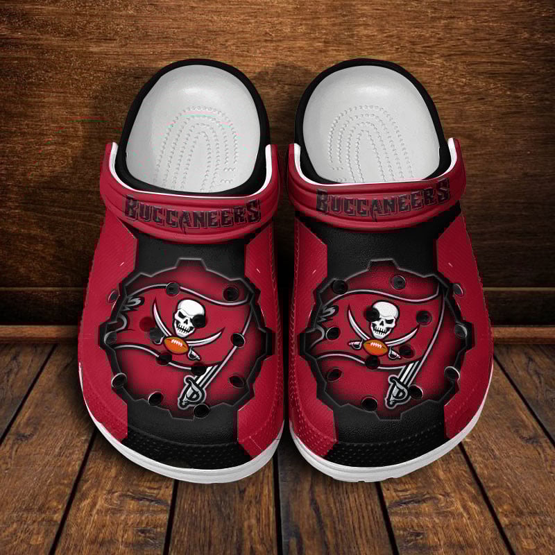 Tampa Bay Buccaneers NFL Crocs Crocband Clogs Shoes Comfortable For Men Women and Kids