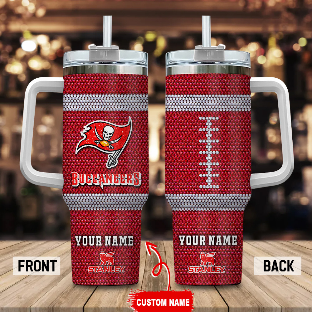 Tampa Bay Buccaneers NFL Crystal Custom Stanley Cup 40 oz 30 oz Tumbler With HandleTVC230170