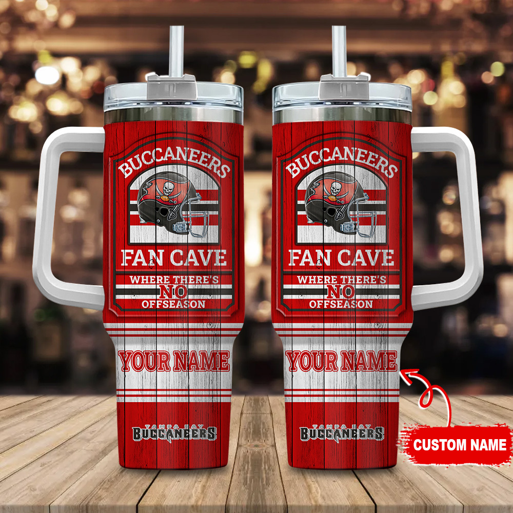 Tampa Bay Buccaneers NFL Fan Cave Custom Stanley Cup 40 oz 30 oz Tumbler With HandleTVC230178