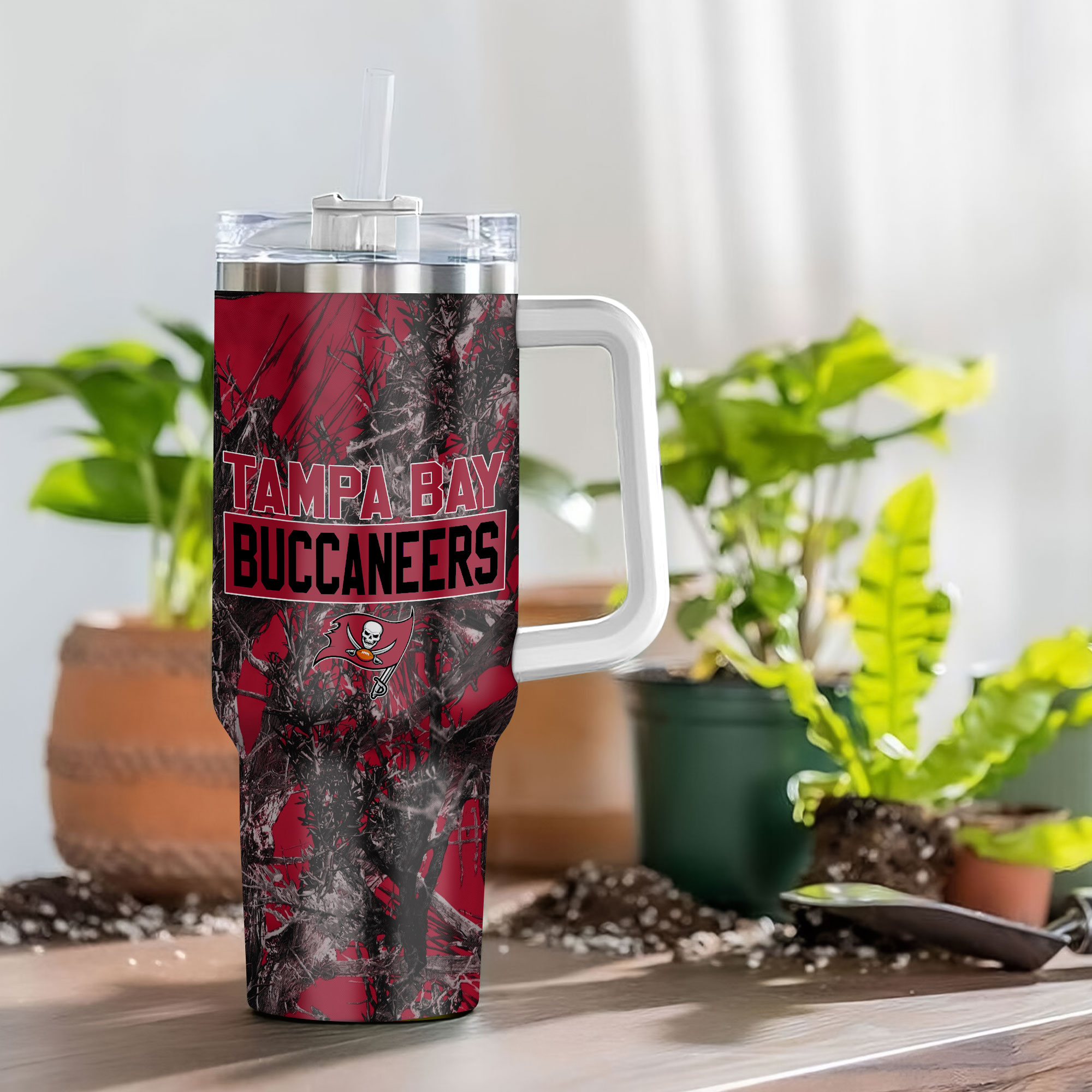 Tampa Bay Buccaneers NFL Hunting Custom Stanley Cup 40 oz 30 oz Tumbler With HandleTVC230182 - Image 4