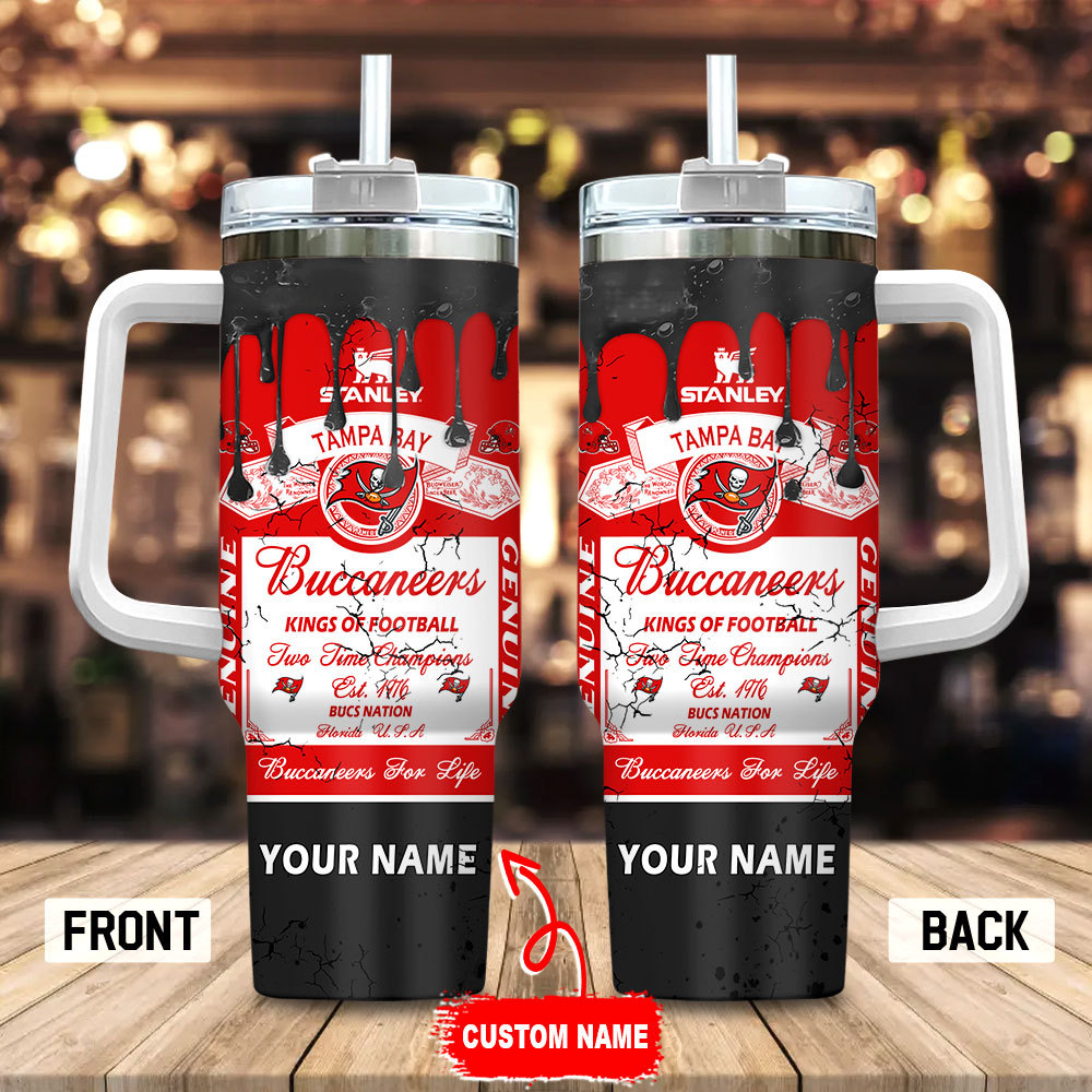 Tampa Bay Buccaneers NFL Kings Of Football Custom Stanley Cup 40 oz 30 oz Tumbler With HandleTVC230155