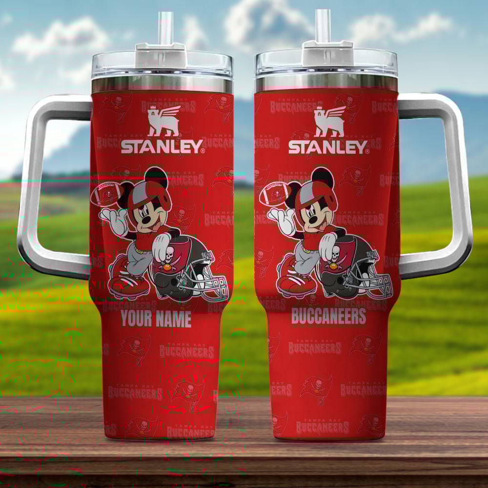 Tampa Bay Buccaneers NFL Mickey Mouse Custom Stanley Cup 40 oz 30 oz Tumbler With HandleTVC230139