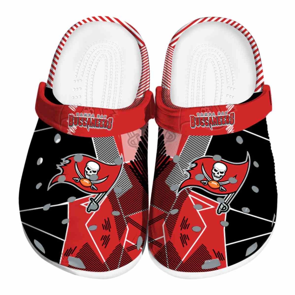 Tampa Bay Buccaneers NFL Sport Crocs Crocband Clogs Shoes Comfortable For Men Women and Kids