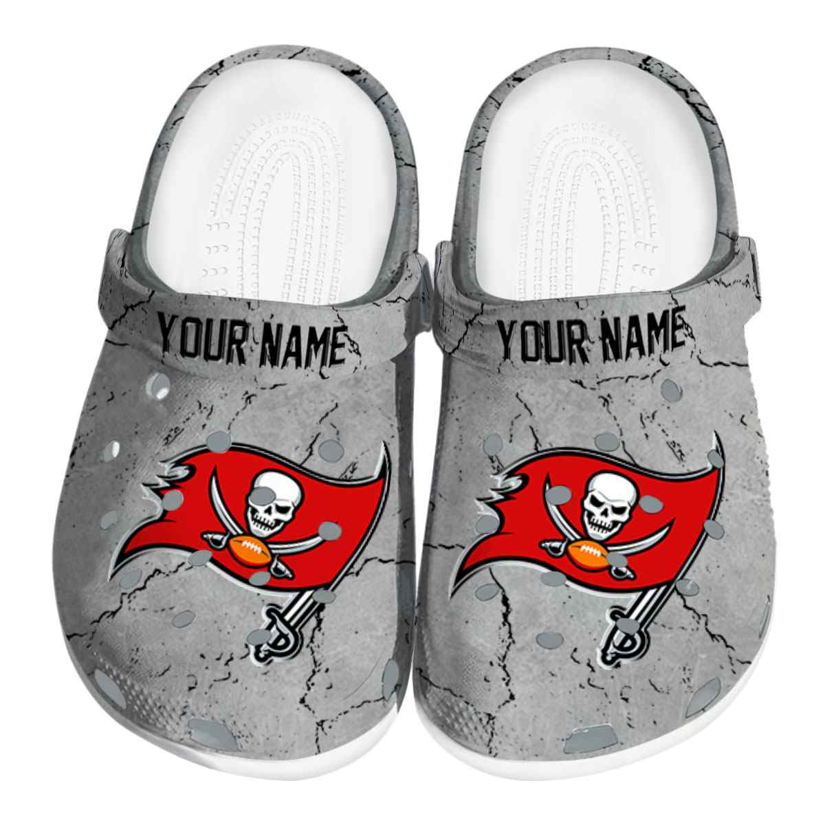 Tampa Bay Buccaneers NFL Sport Crocs Crocband Clogs Shoes Comfortable For Men Women and Kids