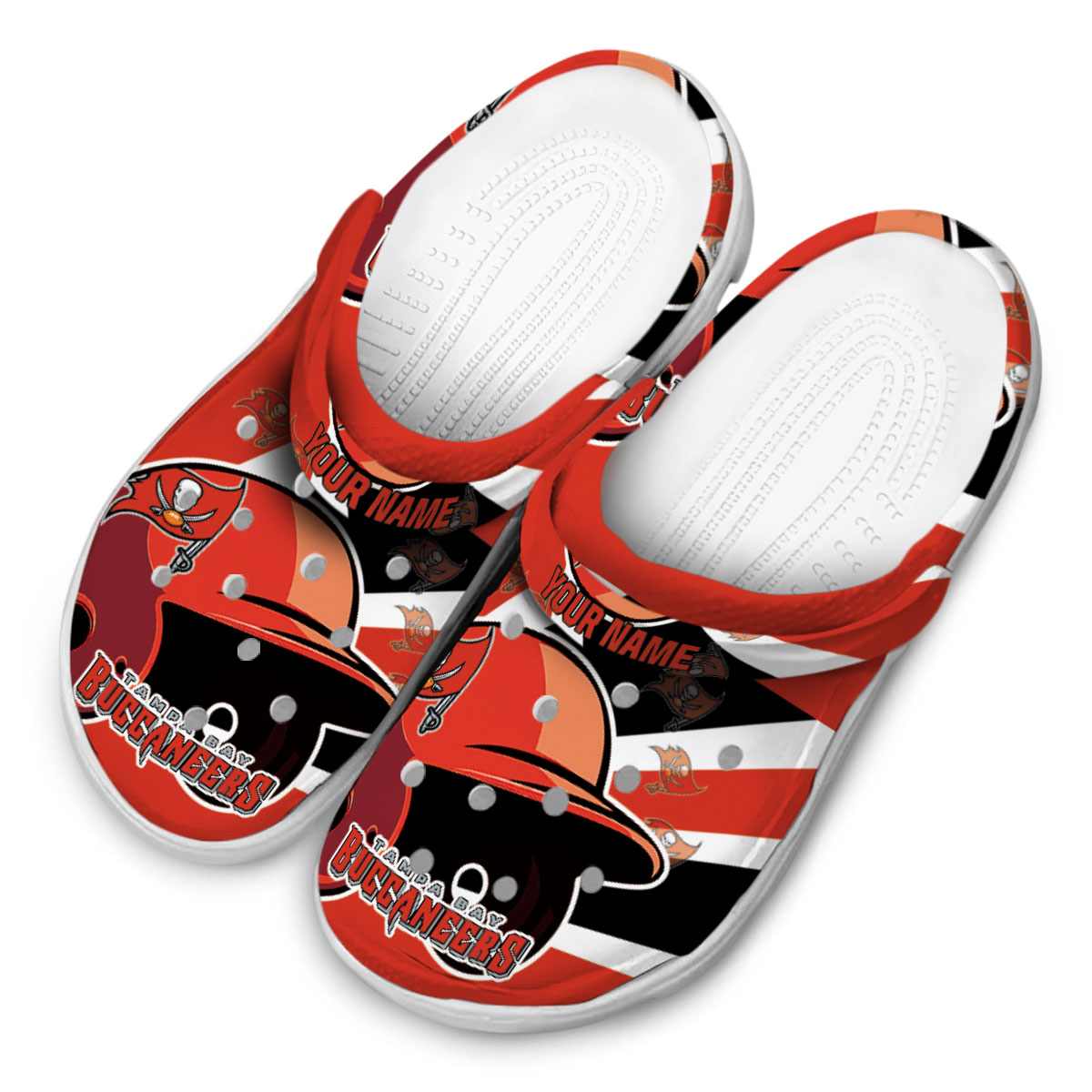 Tampa Bay Buccaneers NFL Sport Crocs Crocband Clogs Shoes Comfortable For Men Women and Kids - Image 4