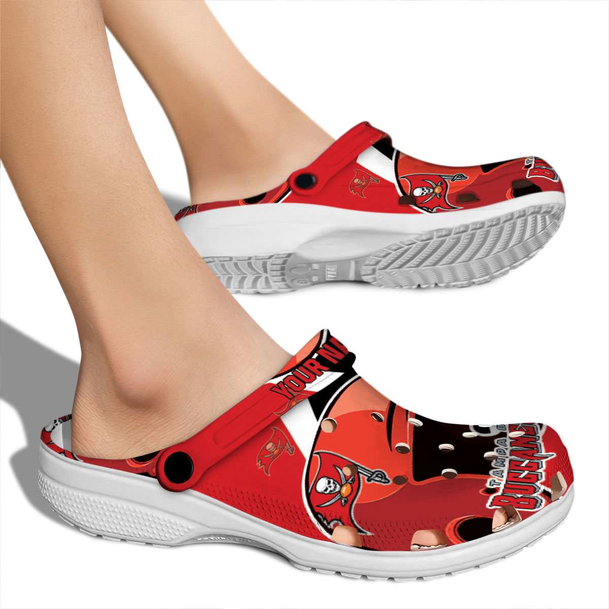 Tampa Bay Buccaneers NFL Sport Crocs Crocband Clogs Shoes Comfortable For Men Women and Kids - Image 2