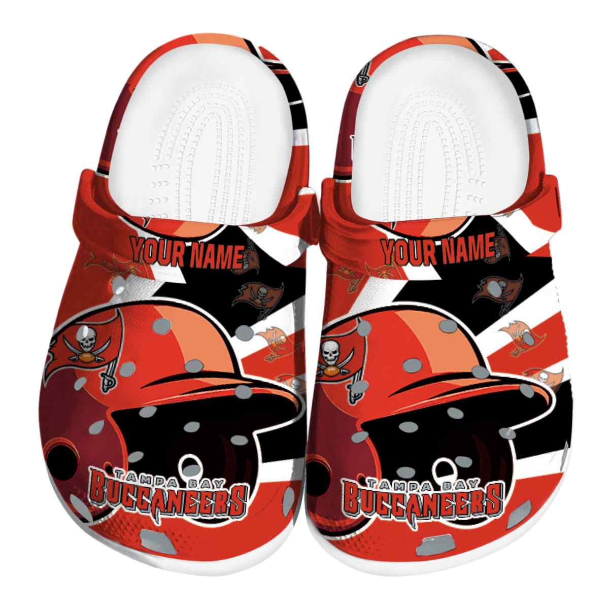 Tampa Bay Buccaneers NFL Sport Crocs Crocband Clogs Shoes Comfortable For Men Women and Kids