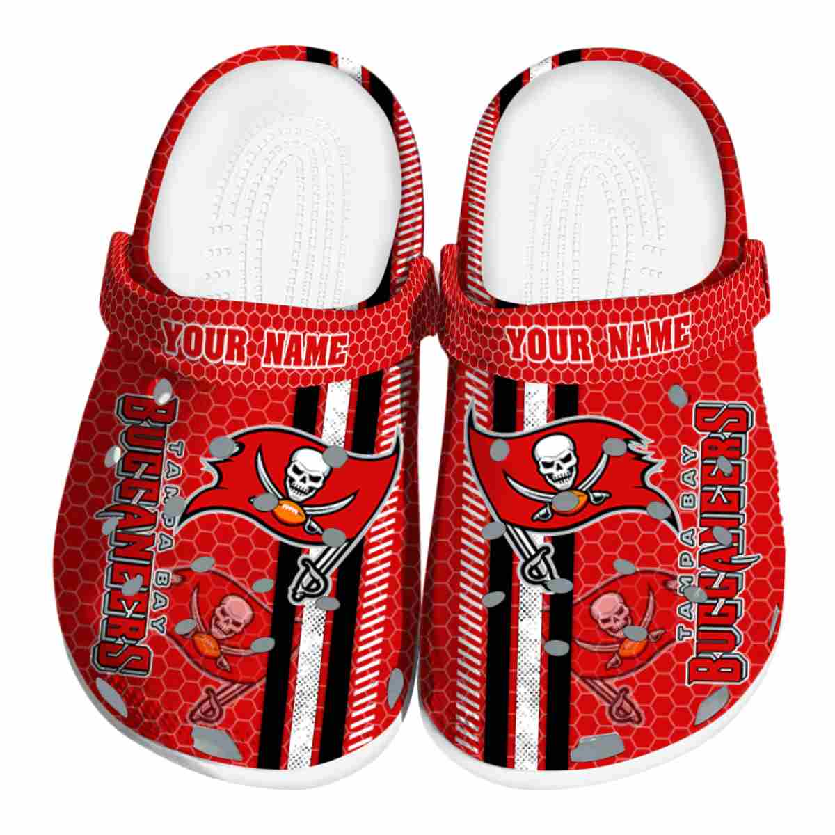 Tampa Bay Buccaneers NFL Sport Crocs Crocband Clogs Shoes Comfortable For Men Women and Kids
