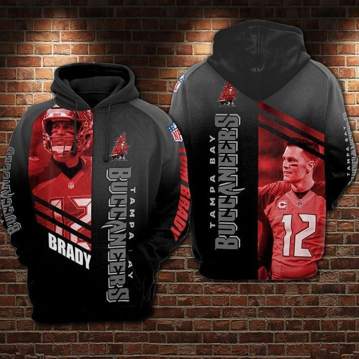 Tampa Bay Buccaneers Number 12 3D All Over Print Hoodie, Zip Hoodie
