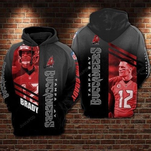 Tampa Bay Buccaneers Number 12 3D All Over Print Hoodie, Zip Hoodie