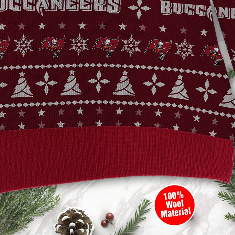 Tampa Bay Buccaneers Santa Claus In The Moon Ugly Christmas Sweater Adult 3D Funny Matching for family - Image 4