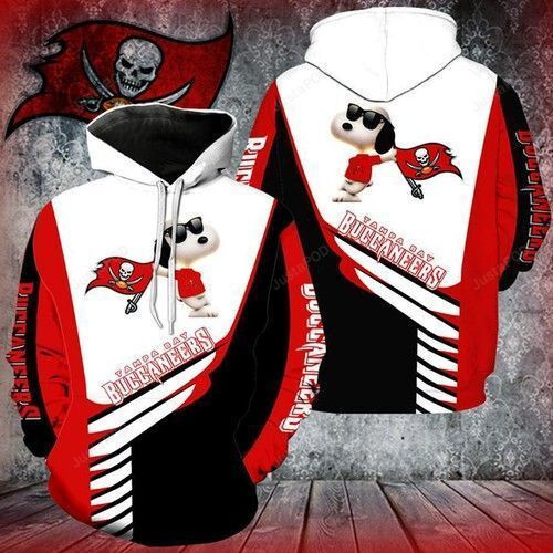 Tampa Bay Buccaneers Snoopy 3D All Over Print Hoodie, Zip Hoodie
