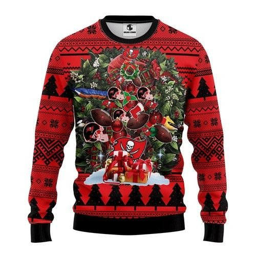 Tampa Bay Buccaneers Tree Christmas For Fans Ugly Christmas Sweater Adult 3D Funny Matching for family