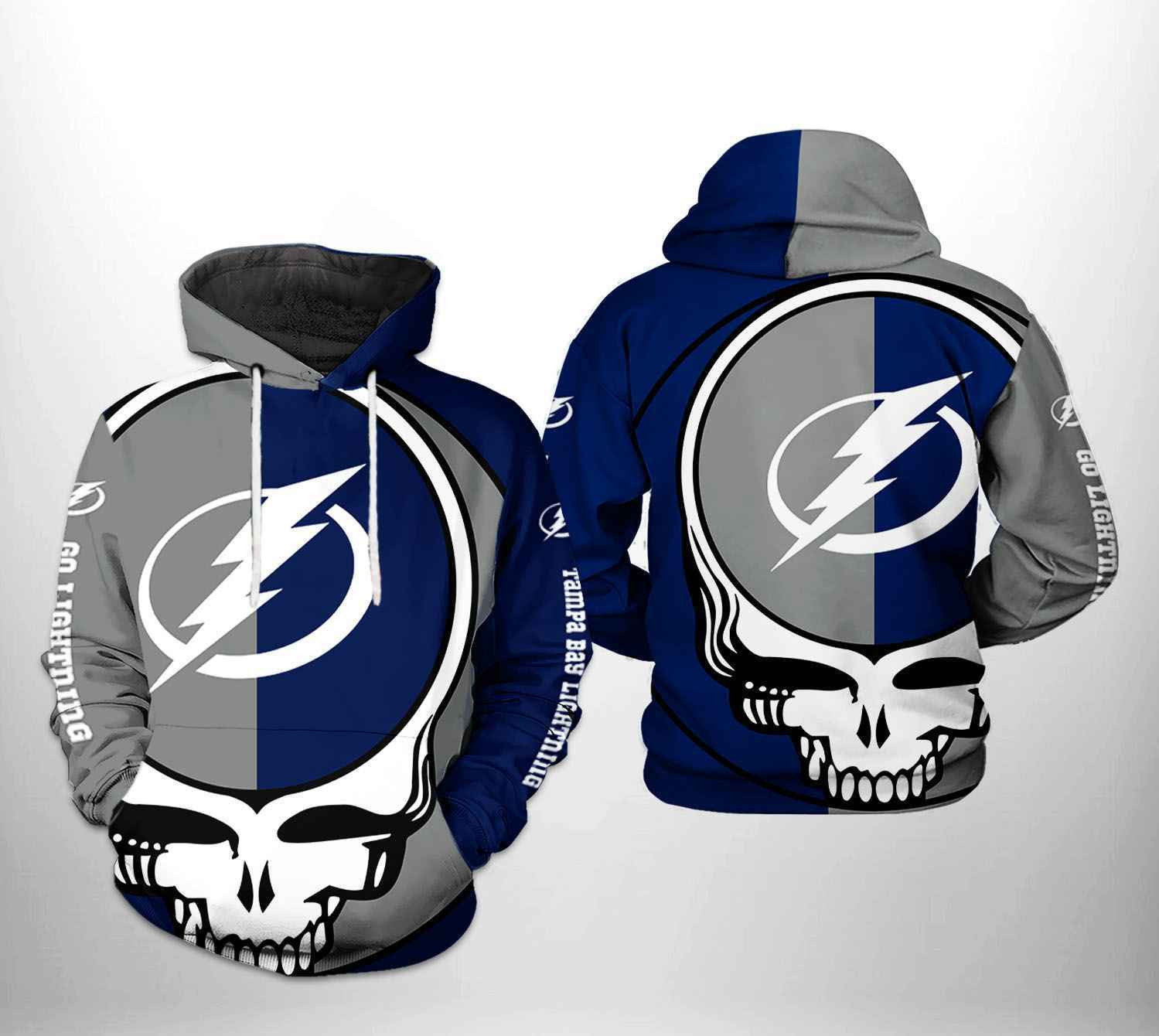 Tampa Bay Lightning NHL Grateful Dead 3D All Over Print Hoodie, Zip Hoodie