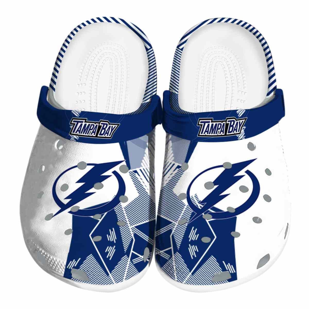 Tampa Bay Lightning NHL Sport Crocs Crocband Clogs Shoes Comfortable For Men Women and Kids