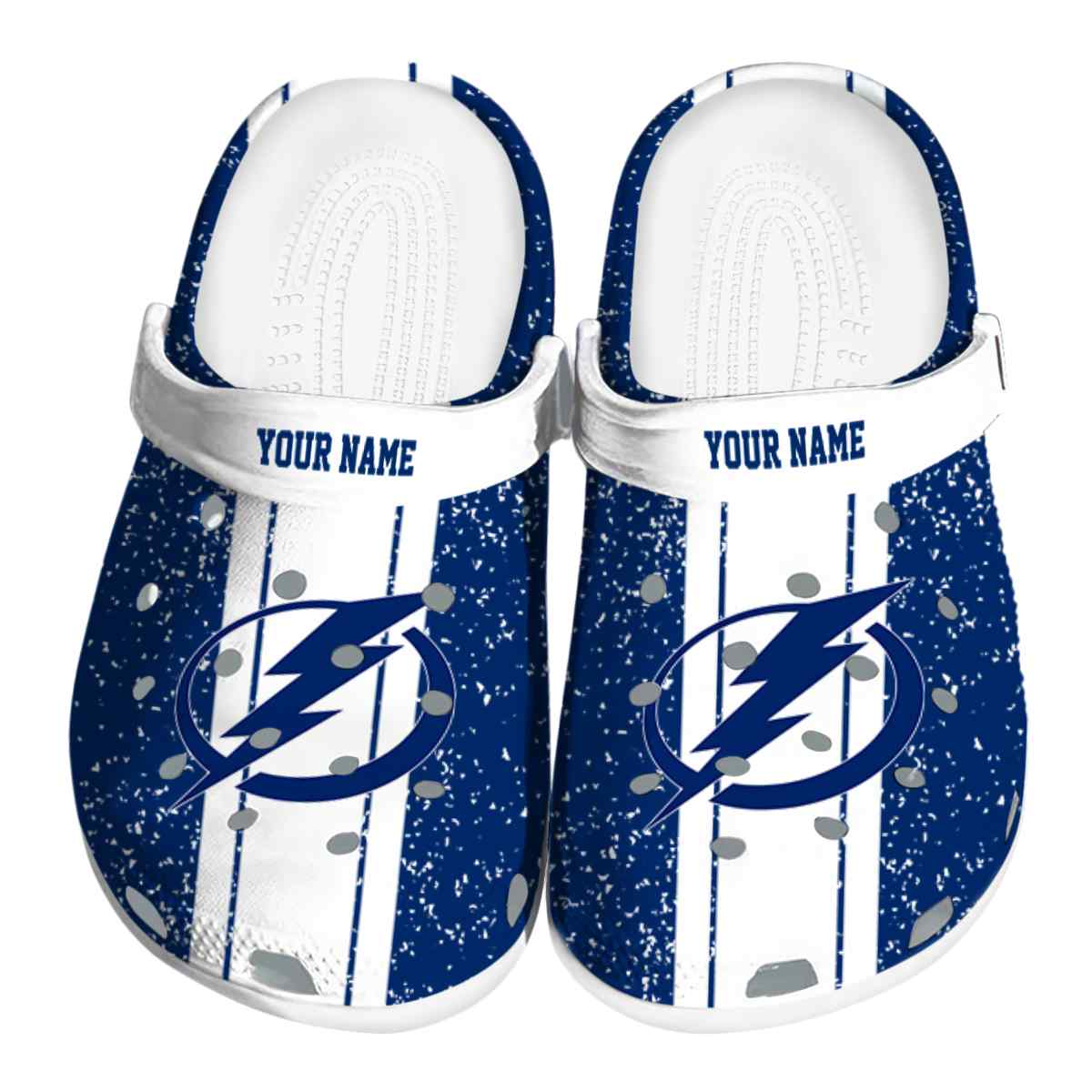 Tampa Bay Lightning NHL Sport Crocs Crocband Clogs Shoes Comfortable For Men Women and Kids