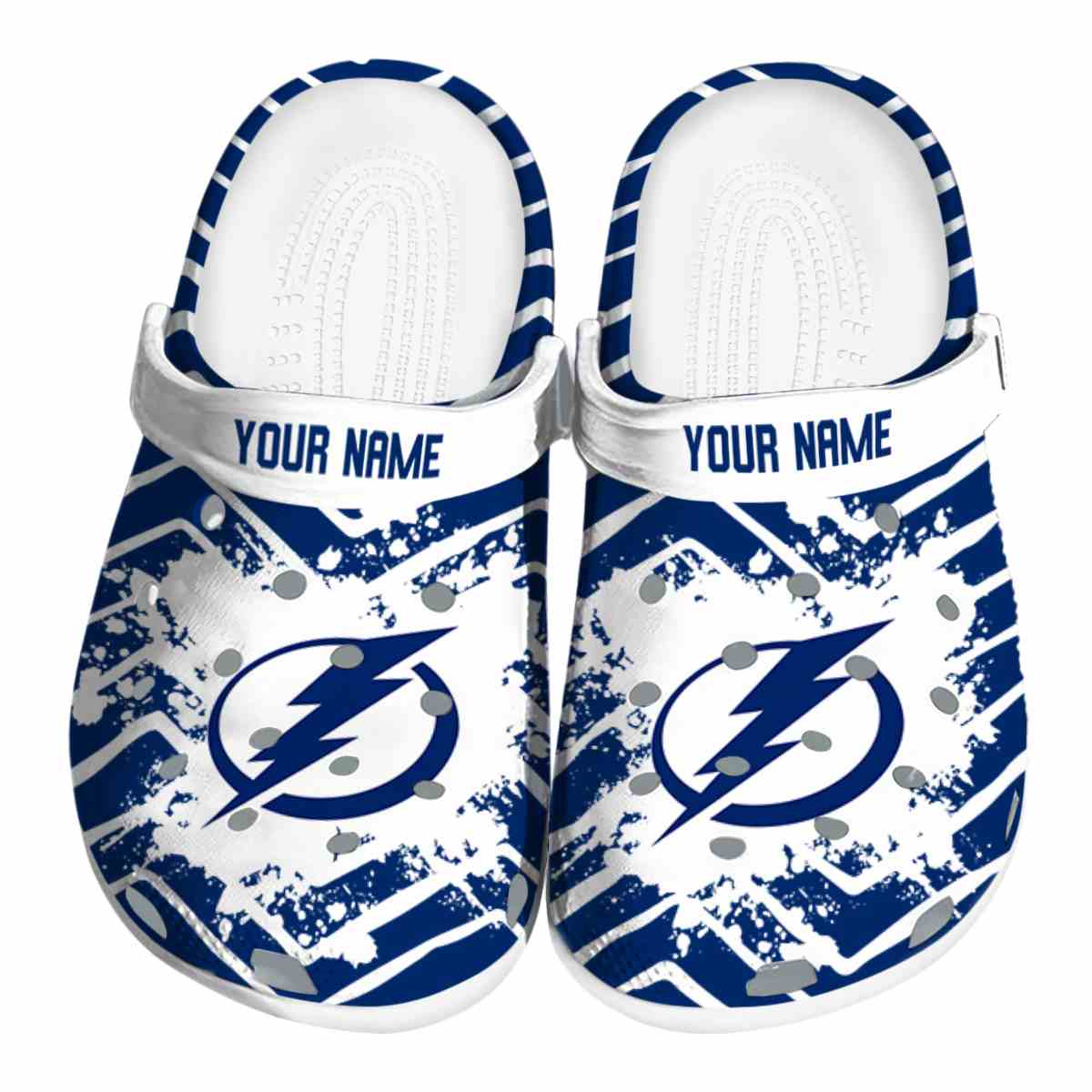 Tampa Bay Lightning NHL Sport Crocs Crocband Clogs Shoes Comfortable For Men Women and Kids