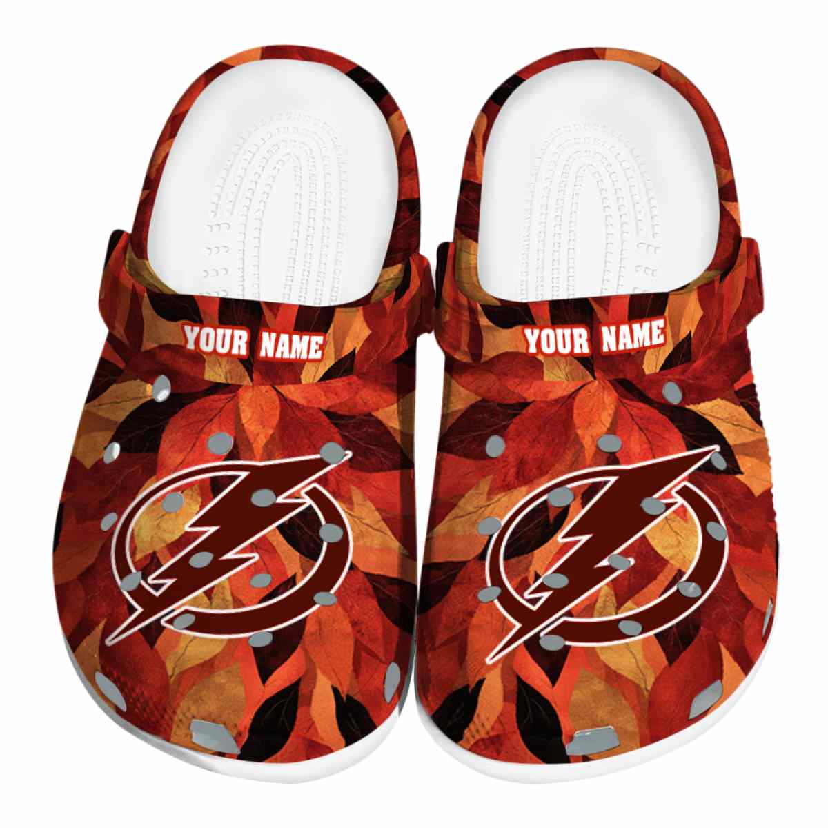 Tampa Bay Lightning NHL Sport Crocs Crocband Clogs Shoes Comfortable For Men Women and Kids