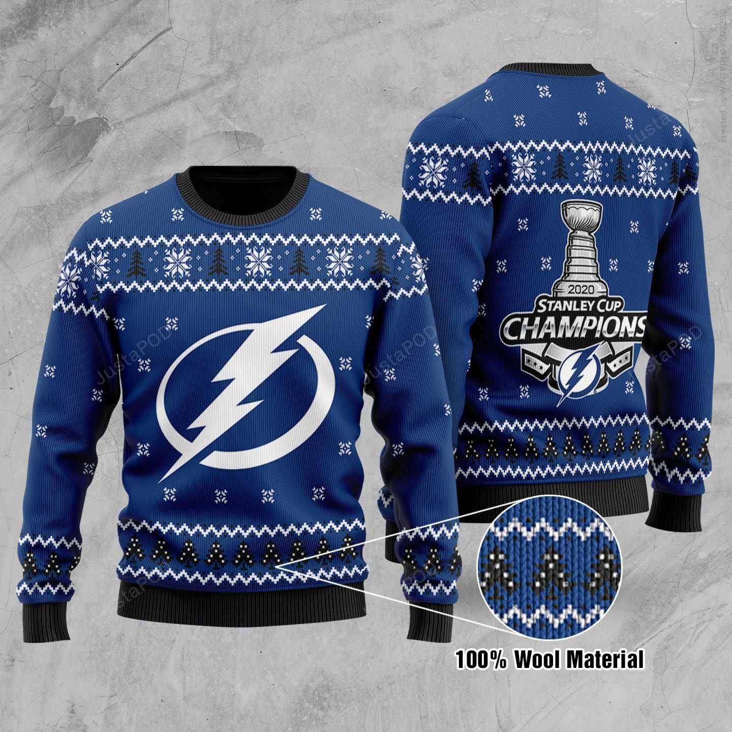 Tampa Bay Lightning Ugly Christmas Sweater Adult 3D Funny Matching for family