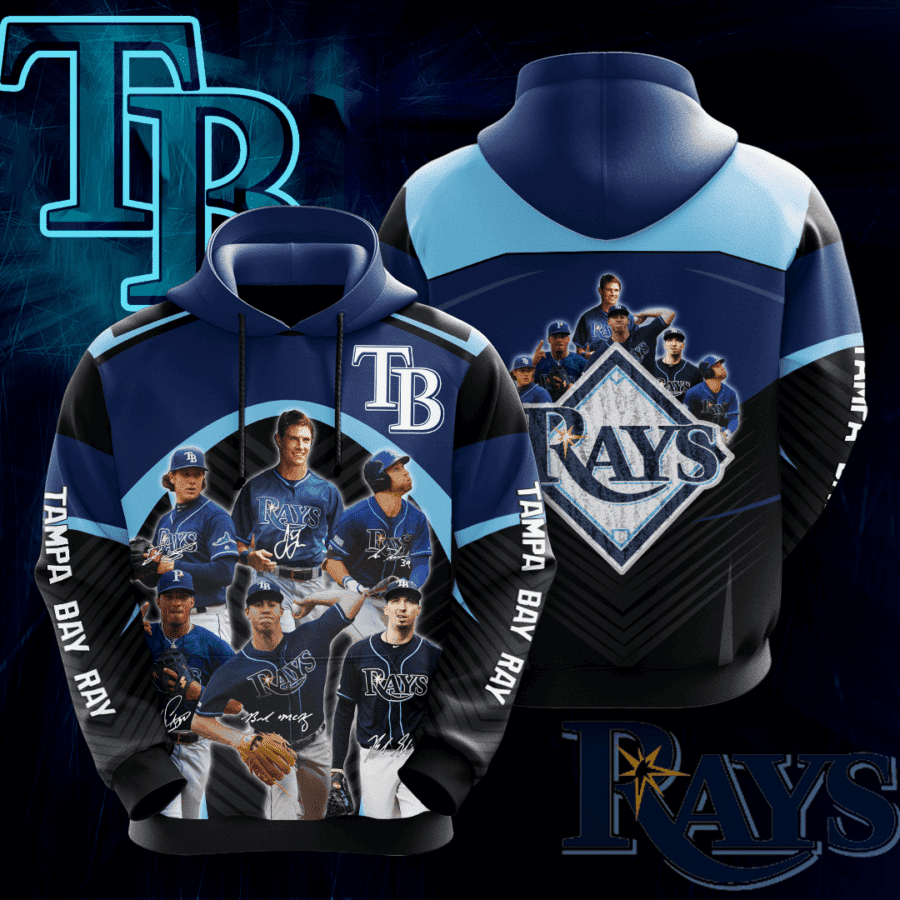 Tampa Bay Rays 3D All Over Print Hoodie, Zip Hoodie