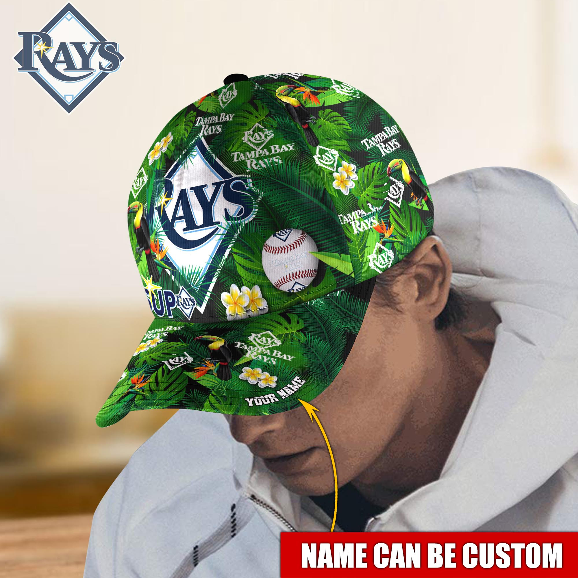 Tampa Bay Rays Custom Name Classic, Baseball Caps Trucker Hats Custom Hats Gifts For Men & Women