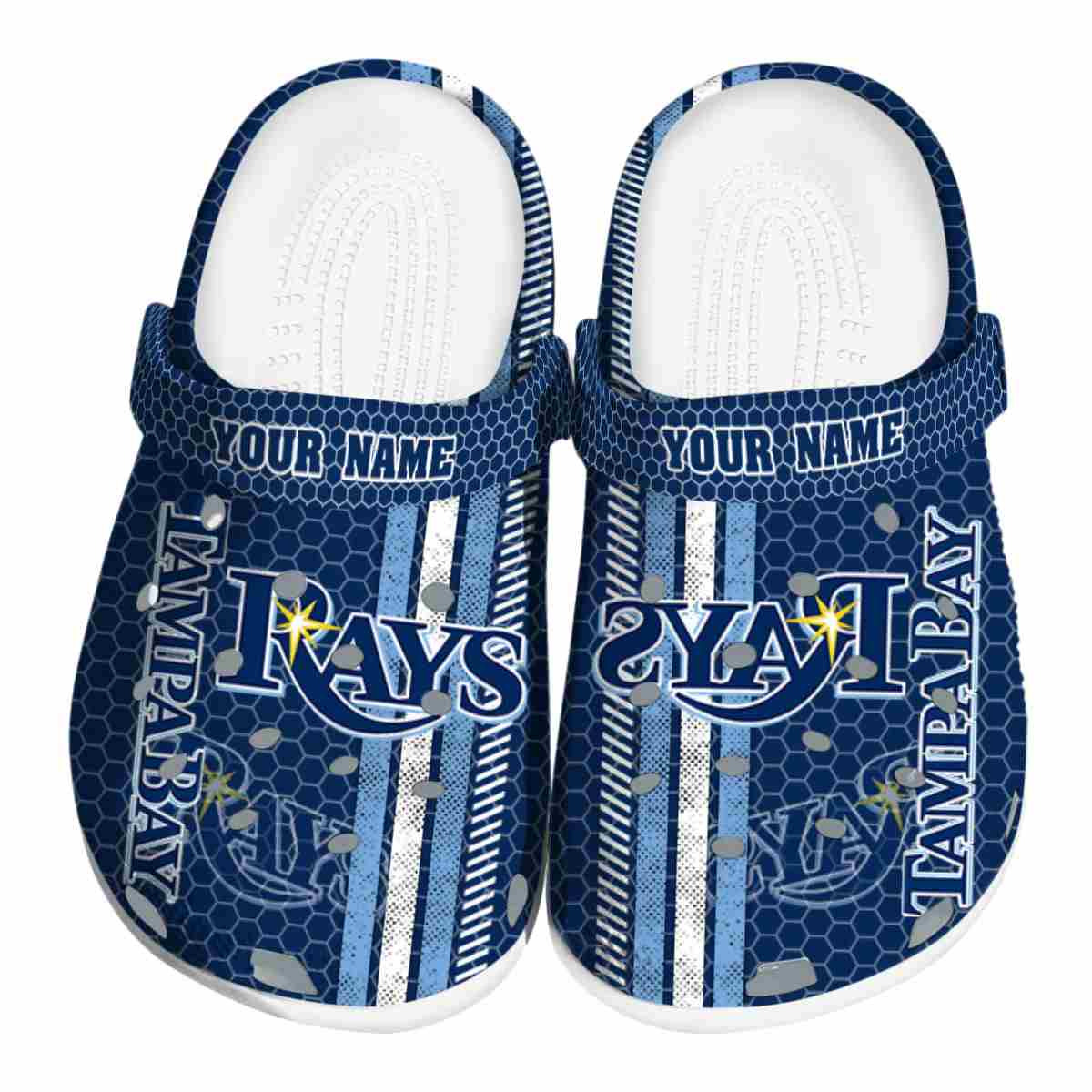 Tampa Bay Rays MLB Sport Crocs Crocband Clogs Shoes Comfortable For Men Women and Kids