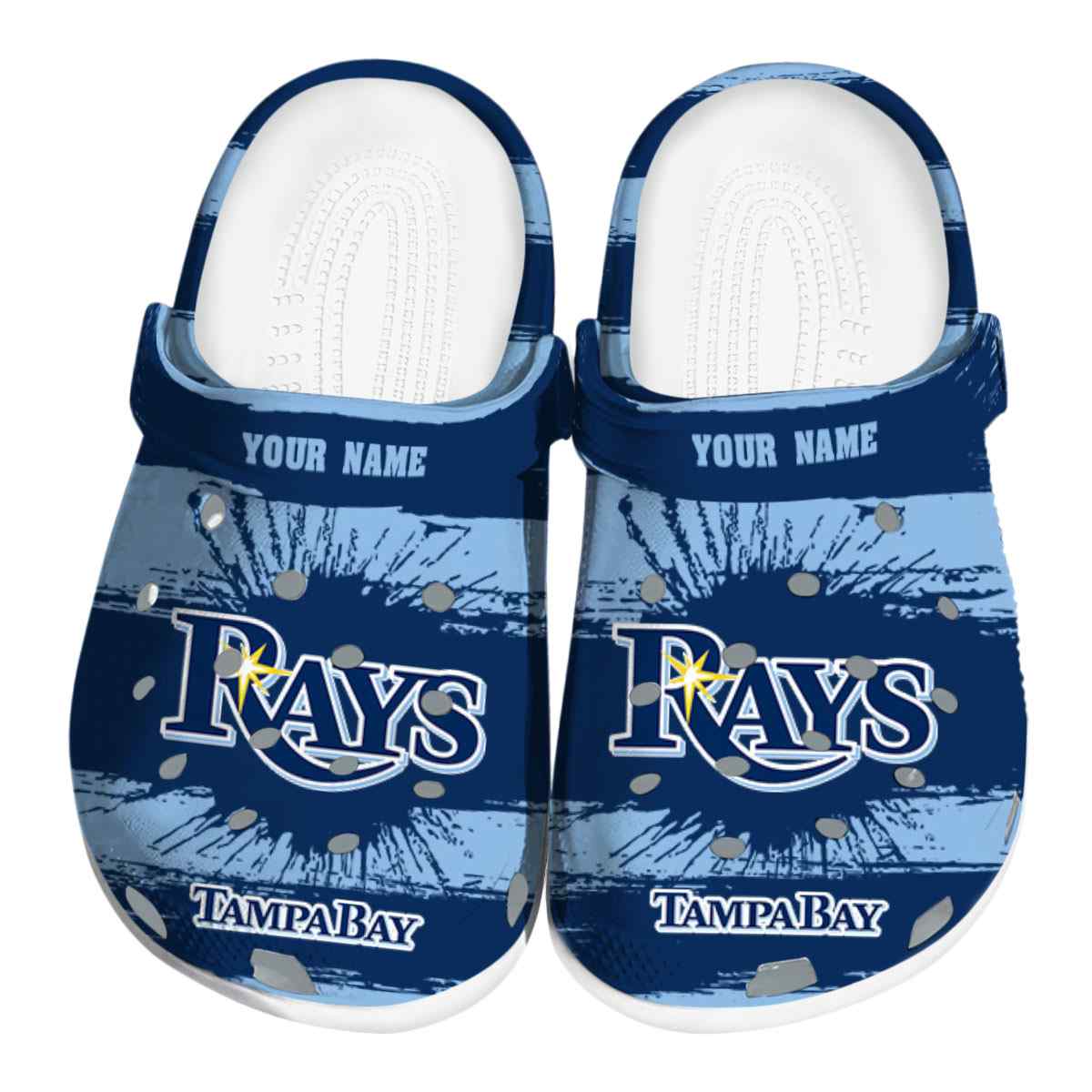 Tampa Bay Rays MLB Sport Crocs Crocband Clogs Shoes Comfortable For Men Women and Kids