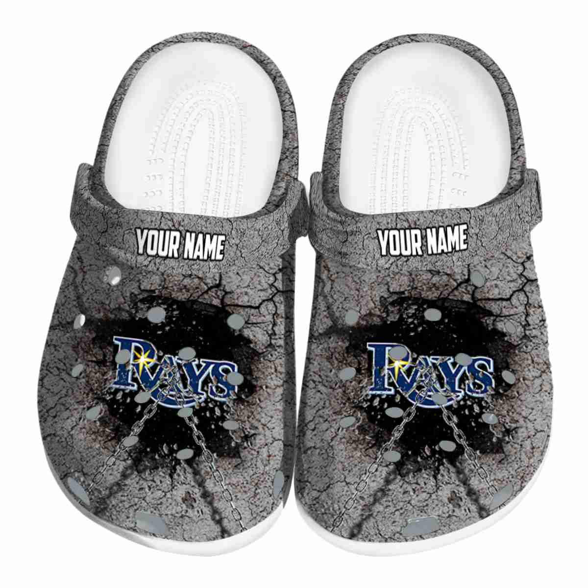 Tampa Bay Rays MLB Sport Crocs Crocband Clogs Shoes Comfortable For Men Women and Kids