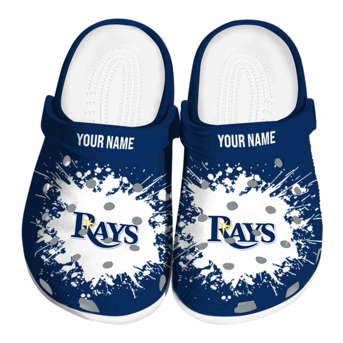 Tampa Bay Rays MLB Sport Crocs Crocband Clogs Shoes Comfortable For Men Women and Kids