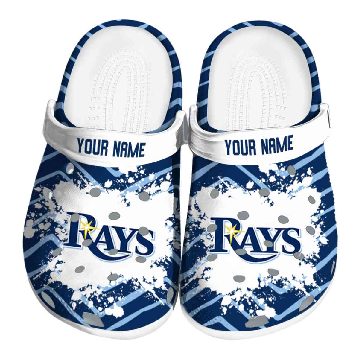 Tampa Bay Rays MLB Sport Crocs Crocband Clogs Shoes Comfortable For Men Women and Kids