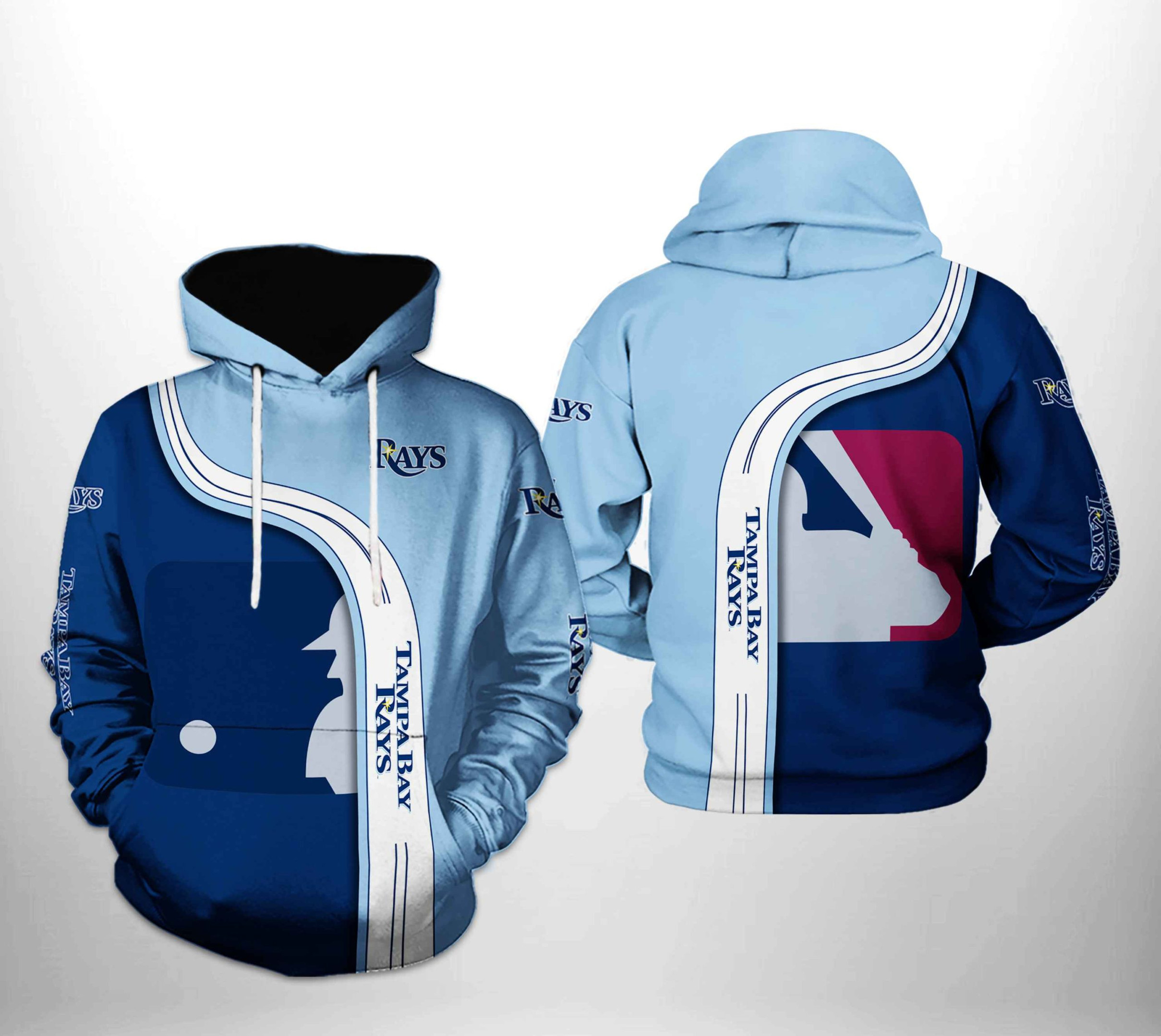 Tampa Bay Rays MLB Team 3D All Over Print Hoodie, Zip Hoodie