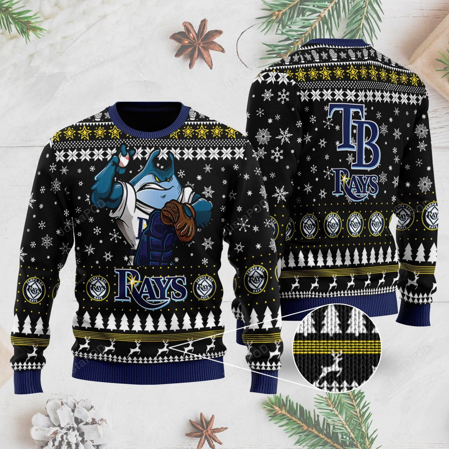 Tampa Bay Rays Ugly Christmas Sweater Adult 3D Funny Matching for family