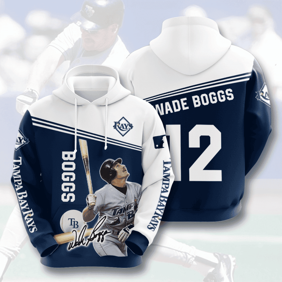 Tampa Bay Rays Wade Boggs 3D All Over Print Hoodie, Zip Hoodie
