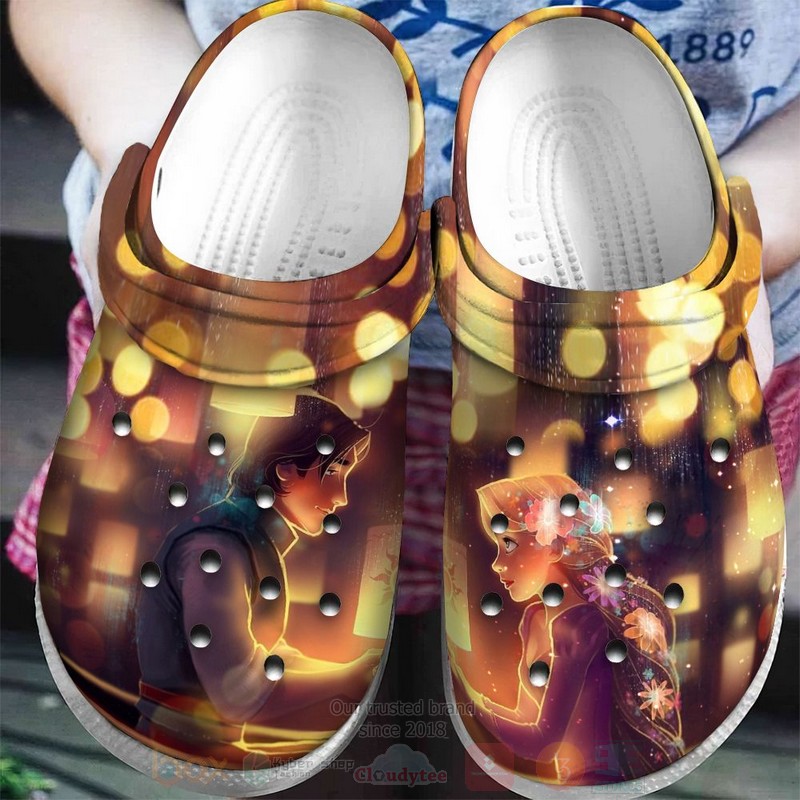 Tangled Rapunzel Cartoon Crocs Crocband Clogs Shoes Comfortable For Men Women and Kids - Image 2