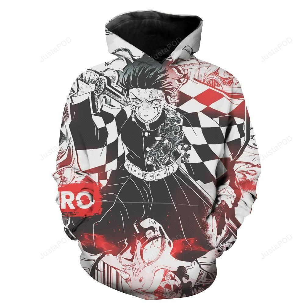 Tanjiro 3D All Over Print Hoodie, Zip Hoodie