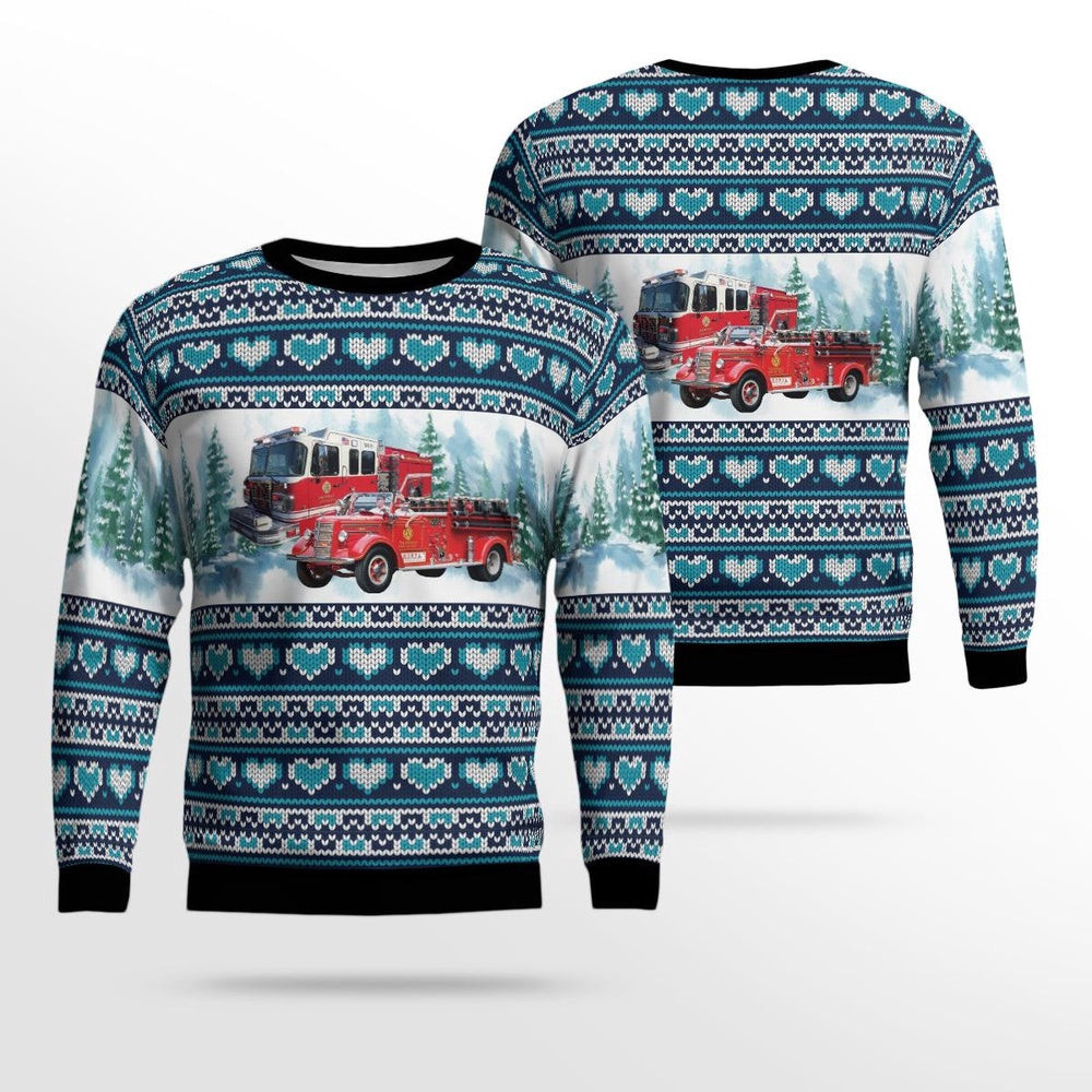 Tappan Fire Department Tappan New York Christmas AOP Ugly Sweater Unisex Christmas Gift