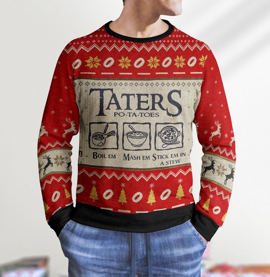 Taters Potatoes 3D Sweater