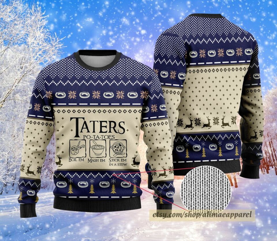 Taters Potatoes Merry Christmas Sweater