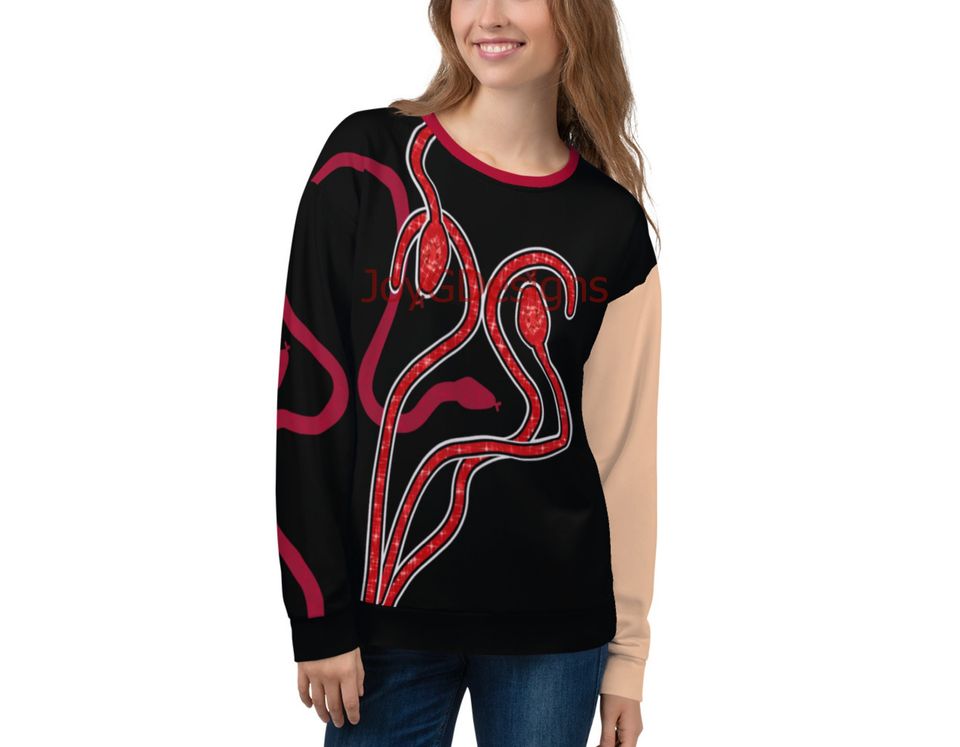 Taylor inspired red snakes outfit, Unisex Sweatshirt, concert outfit, Holiday sweater, Christmas gift