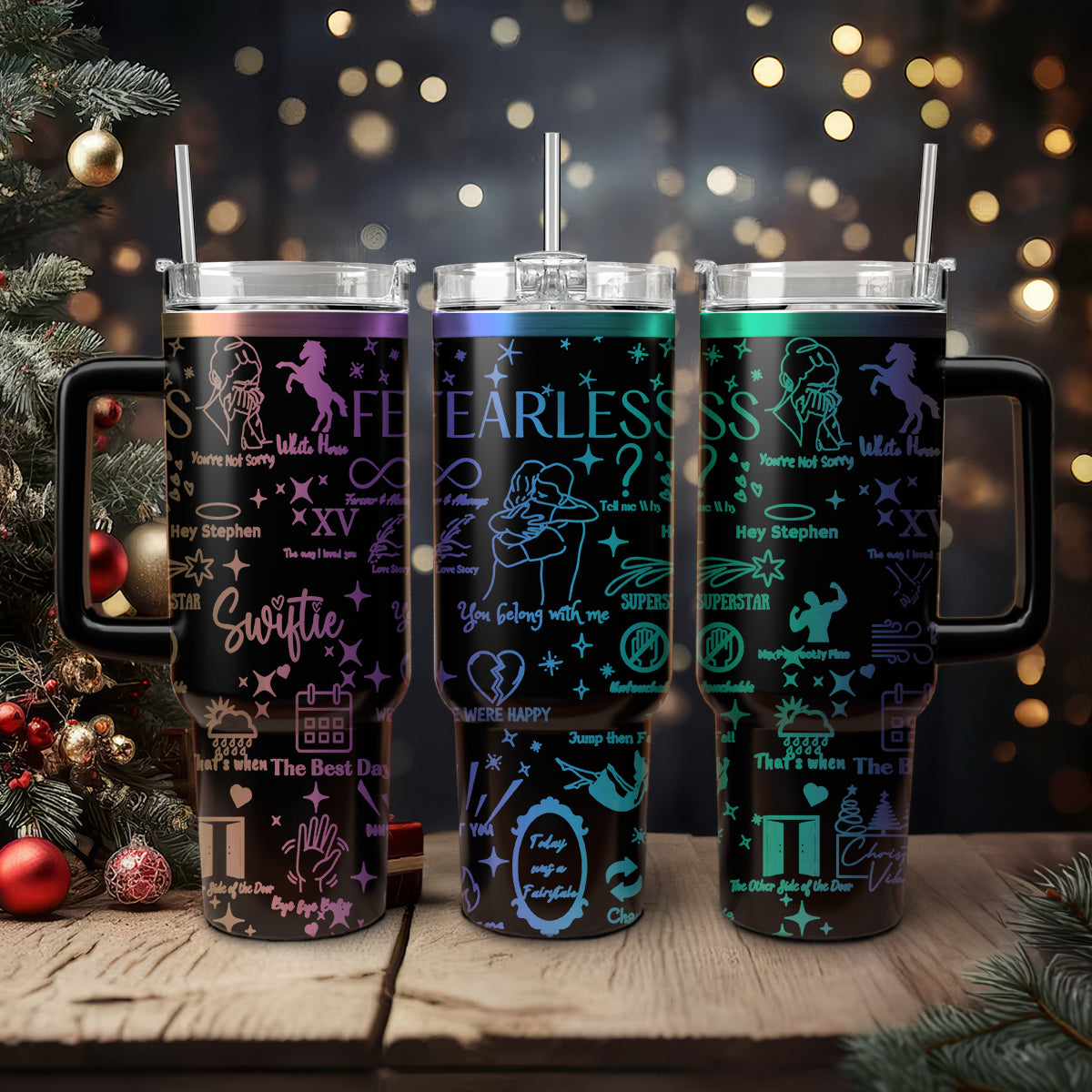 Taylor Swift Music Christmas Custom Stanley Cup 40 oz 30 oz Tumbler With HandleTVC2301419