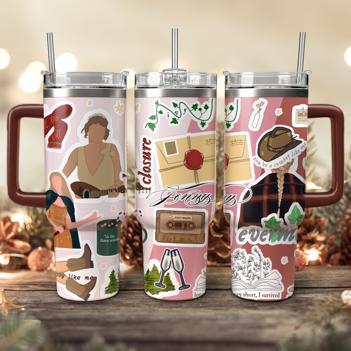 Taylor Swift Music Christmas Custom Stanley Cup 40 oz 30 oz Tumbler With HandleTVC2301419