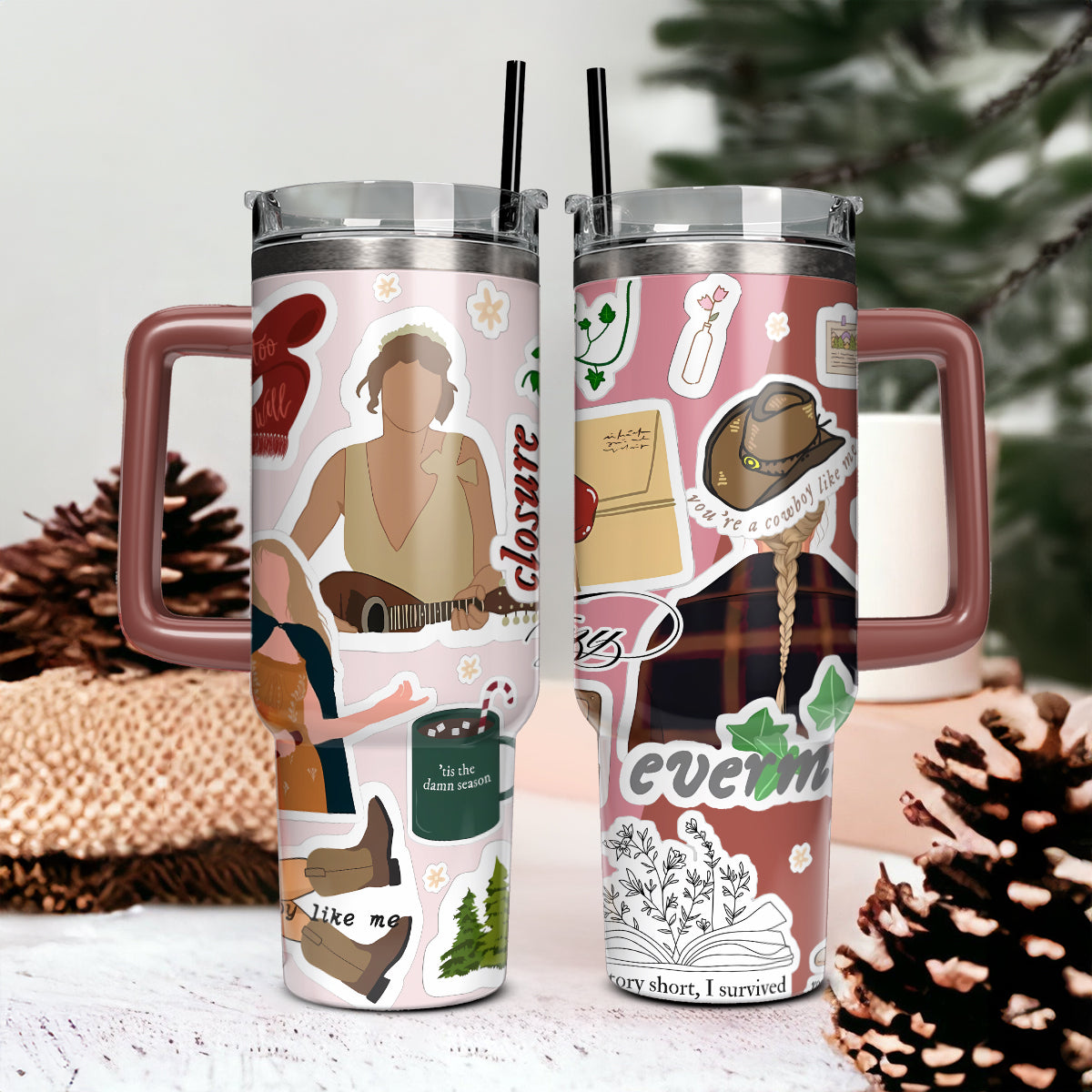 Taylor Swift Music Christmas Custom Stanley Cup 40 oz 30 oz Tumbler With HandleTVC2301419 - Image 3