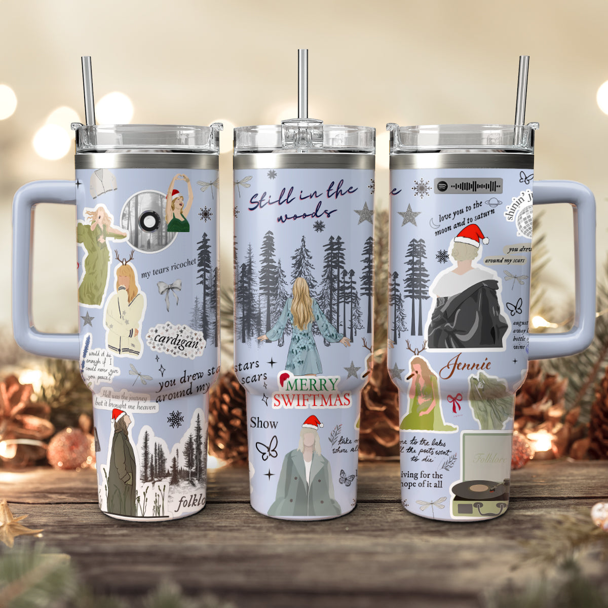 Taylor Swift Music Christmas Custom Stanley Cup 40 oz 30 oz Tumbler With HandleTVC2301419